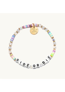 crystal bracelet - ride or die pastel