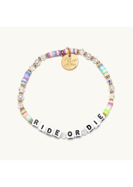 crystal bracelet - ride or die pastel
