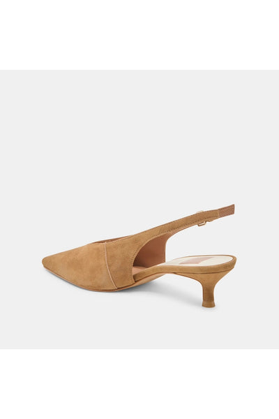 suede kitten heel slingback