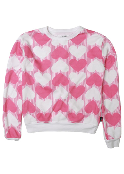 girls hearts sweatshirt