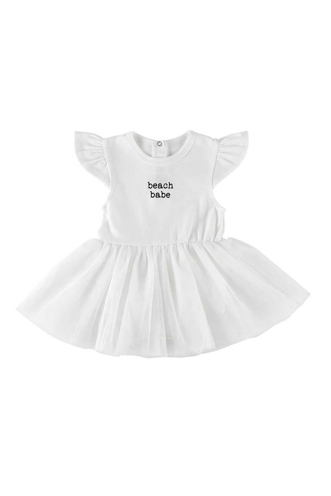 baby onesie tutu dress beach babe