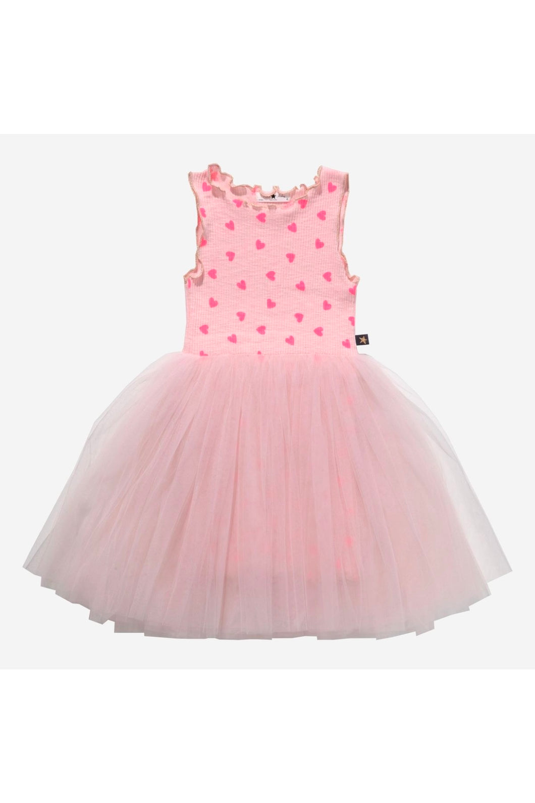 girls rib heart tutu tank dress