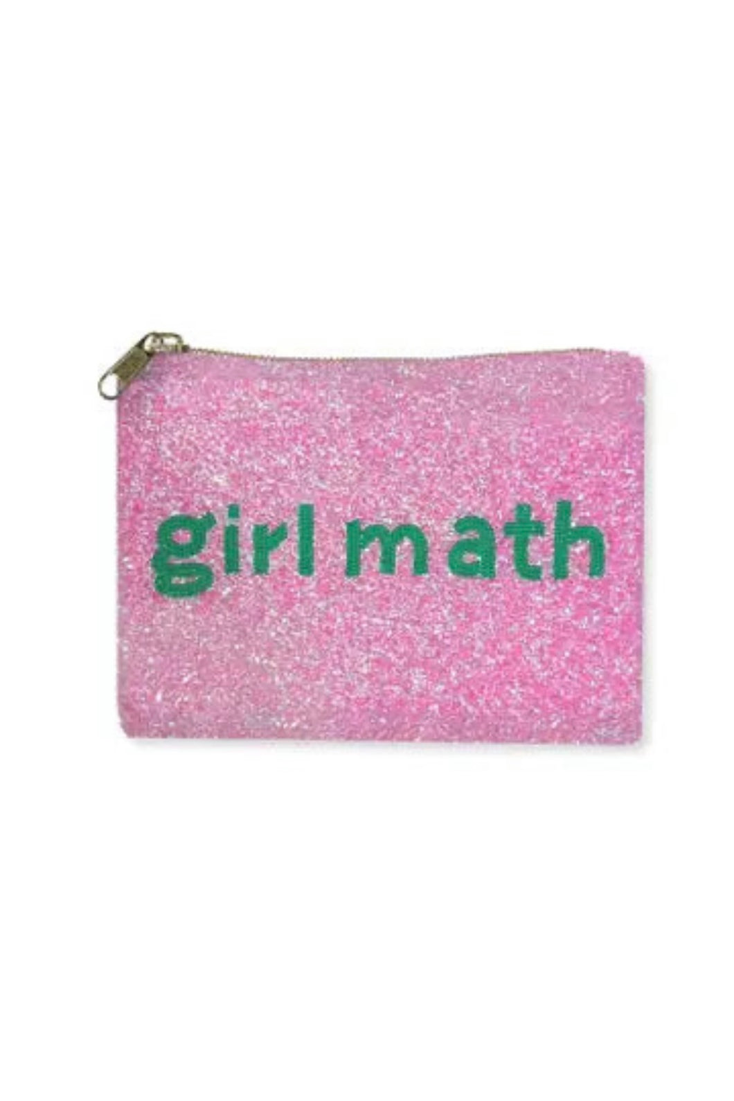 beaded pouch girl math