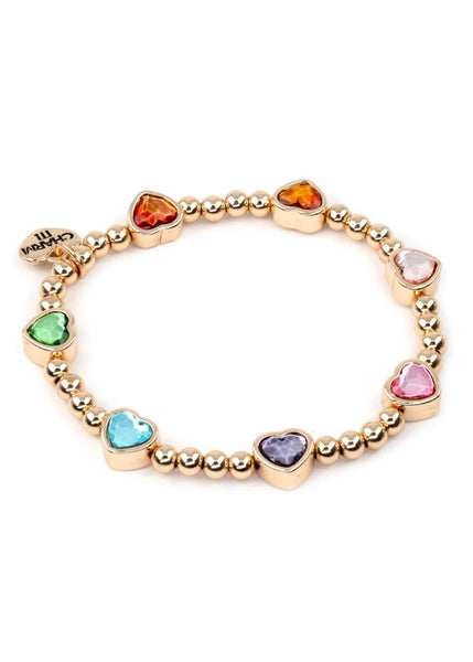 bracelet gold heart