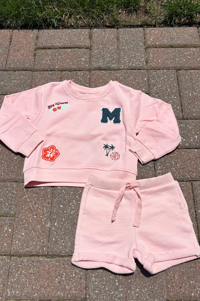 girls patch sweatshirt