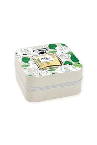 travel jewelry case parfume floral