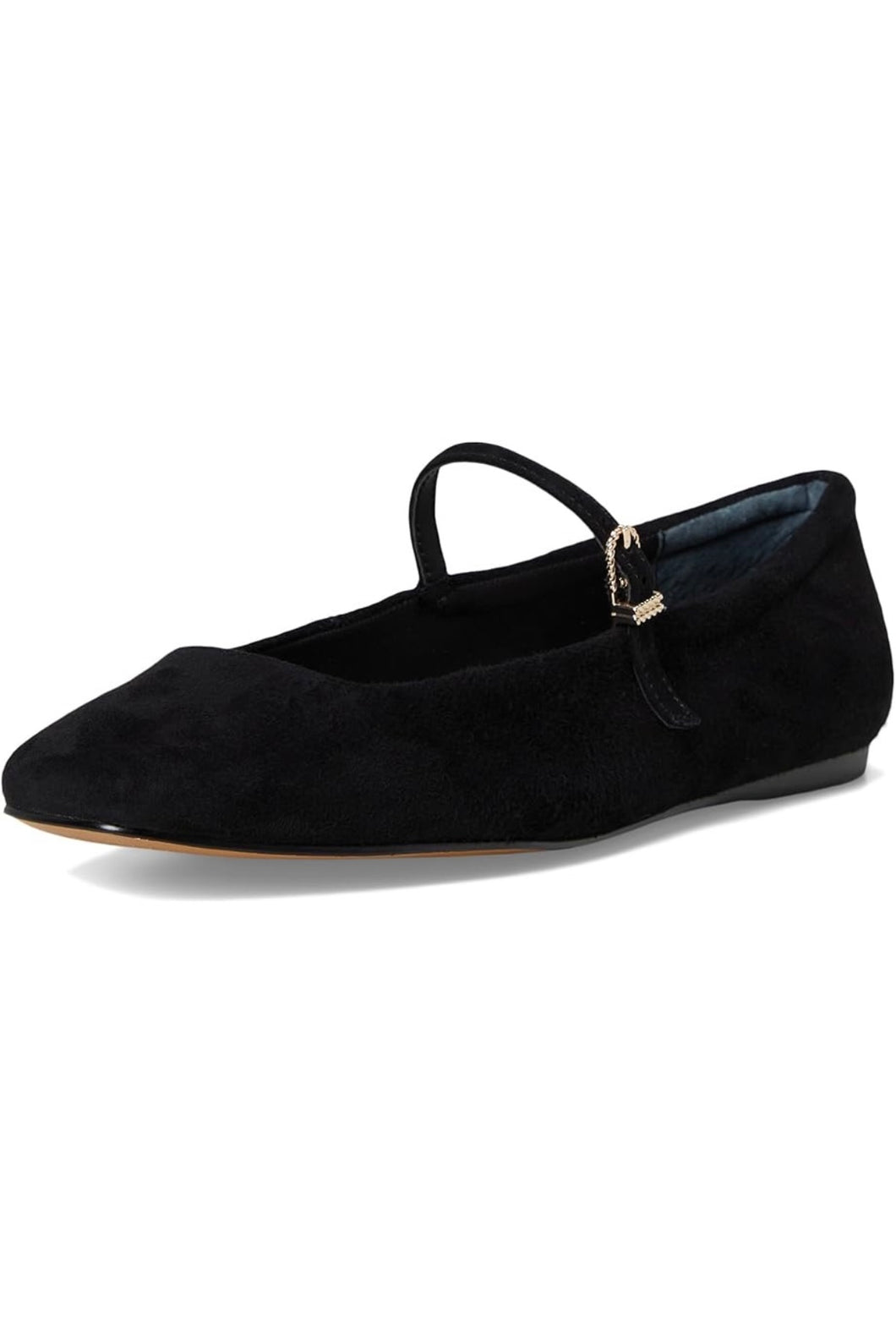 suede strap ballet flat