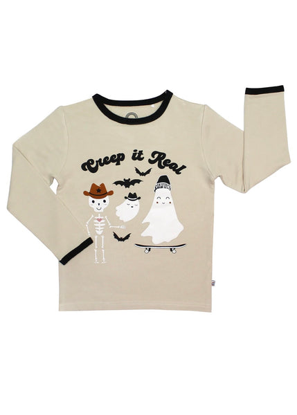 kids creep it real ringer tee