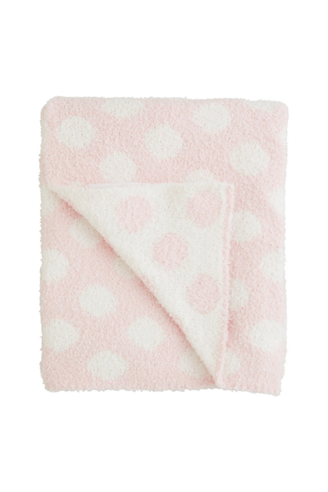 baby polka dot chenille blanket