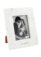 Load image into Gallery viewer, 5x7 marble mr + mrs frame
