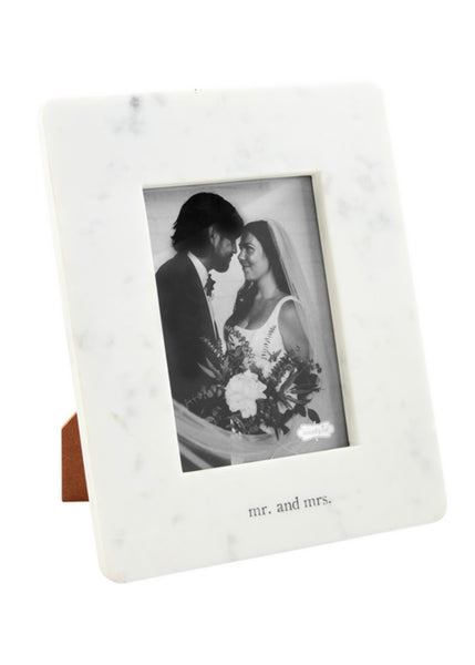 5x7 marble mr + mrs frame