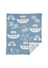 Load image into Gallery viewer, Noahs ark chenille blanket
