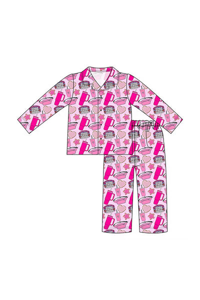 girls bamboo loungewear set-essentials
