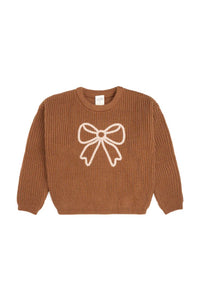 girls bow sweater