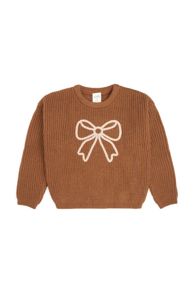 girls bow sweater