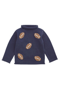 boys rollneck football sweater