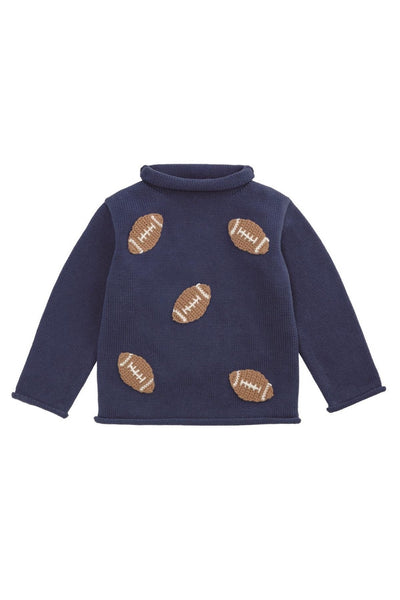 boys rollneck football sweater
