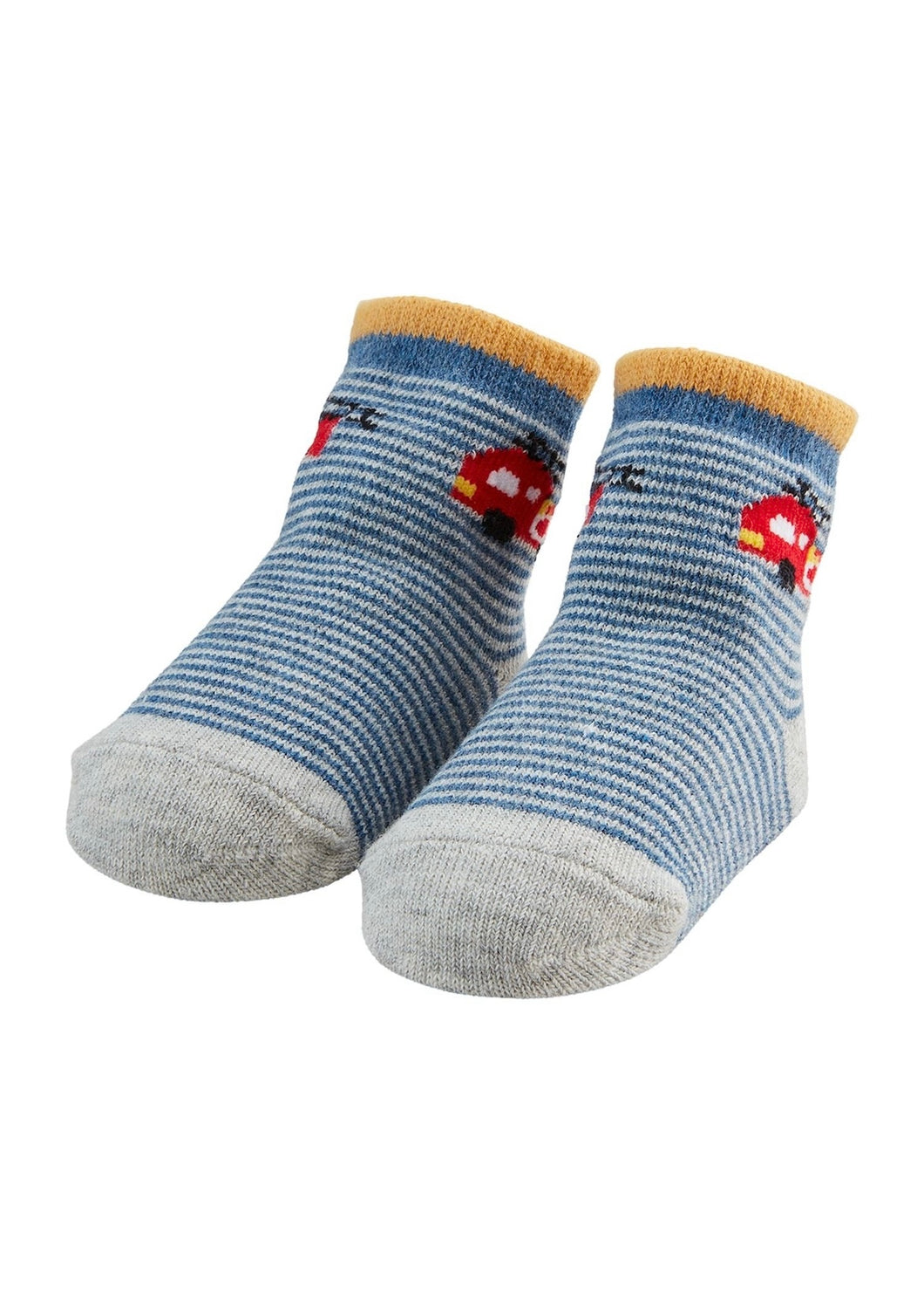 baby firetruck socks