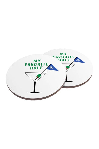 4 coaster set hole19