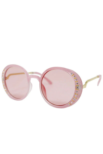 girls sunglasses round cryst