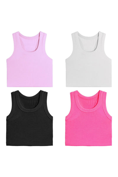 girls rib tank top