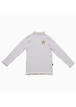 Load image into Gallery viewer, girls star rib mock neck
