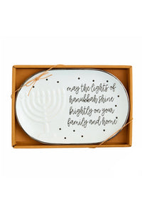 hanukkah sentiment plate