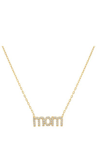 cz mom necklace