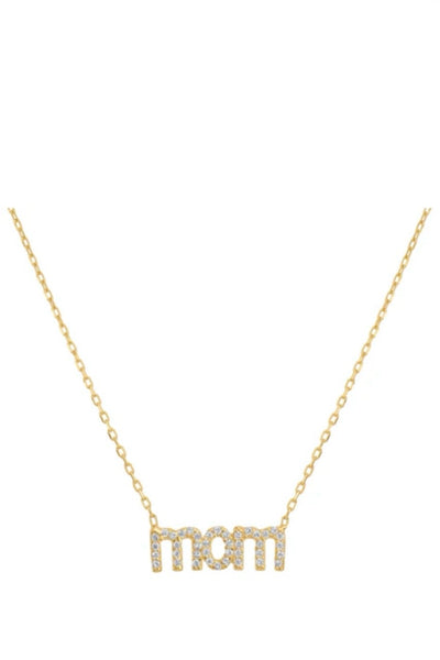 cz mom necklace