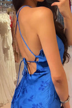 Load image into Gallery viewer, crossback halter midi dress
