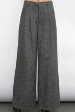 Load image into Gallery viewer, herringbone wide trouser pant

