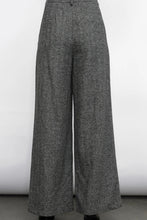 Load image into Gallery viewer, herringbone wide trouser pant
