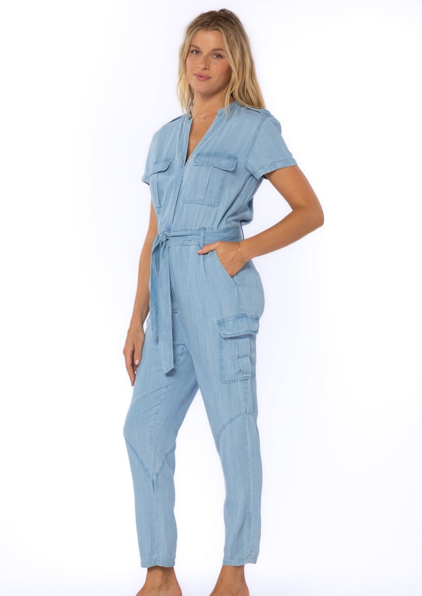 denim jumpsuit