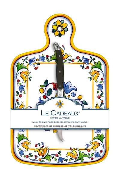 melamine cheese board + knife capri