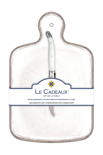 melamine cheese board + knife rusw