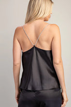 Load image into Gallery viewer, bling strap satin cami
