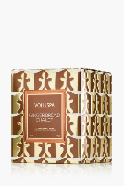 glass candle gingerbread