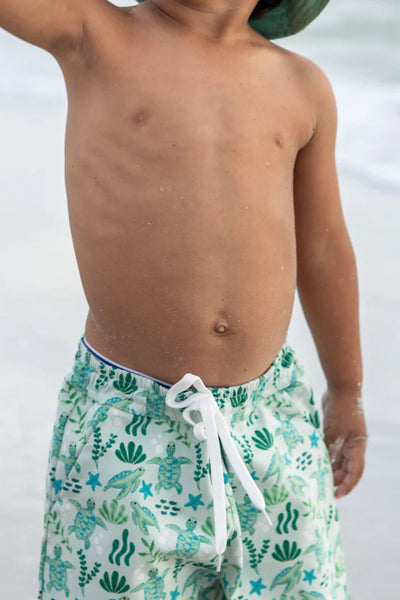 boys turtles swim trunk