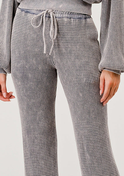waffle mineral dye pant