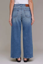 Load image into Gallery viewer, crop wide leg cuff jean
