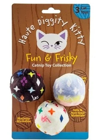 cat toy kv balls catnip