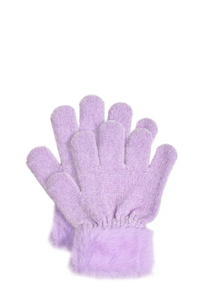 girls heart hat + glove set