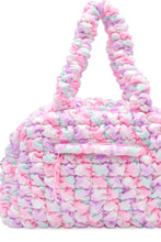 Load image into Gallery viewer, quilted heart med duffle bag
