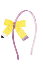 Load image into Gallery viewer, pencil bow headband
