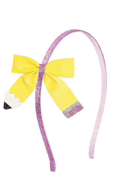 pencil bow headband