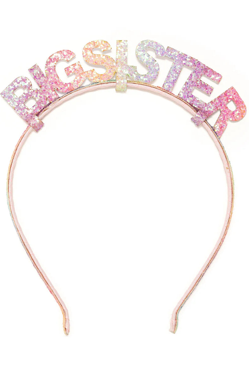 rainbow big sister headband