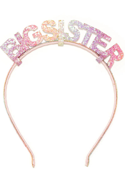 rainbow big sister headband