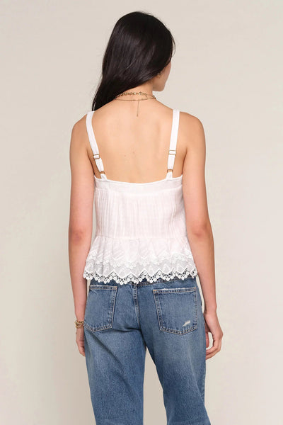 lace + eyelet cami top