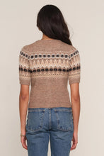 Load image into Gallery viewer, Short Sleeve Fair Isle Button Cardigan
