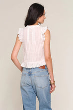 Load image into Gallery viewer, lace yoke dot top
